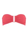 Eres Women's Show Bandeau Bikini Top In Red