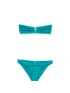 Eres Ruched Bikini Set In Blue