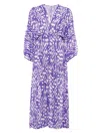 Eres Women's Sky Ikat-inspired Silk Maxi Dress In Imprime Wind Flashy