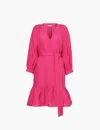 Eres Aimant Linen Minidress In Smile