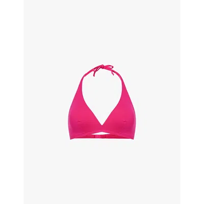 Eres Womens Smile Gang Plunge-neck Bikini Top In Smile