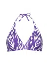 Eres Full-cup Triangle Bikini Top In Purple