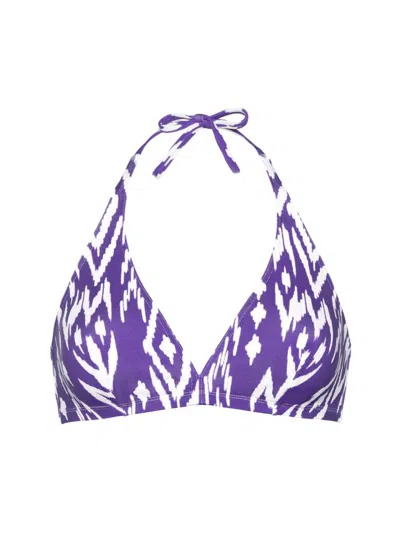 Eres Women's Storm Printed Full-cup Triangle Bikini Top In Imprime Wind Flashy
