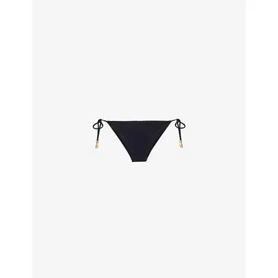 Eres Womens Exquise Self-tie Bikini Bottoms Noir In Blue