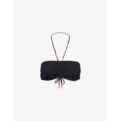 Eres Womens Melia Bandeau Bikini Top Noir