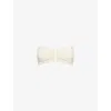 Eres Womens Playa Bandeau Ribbed Stretch-woven Bikini Top Percale In Percale