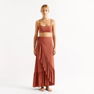 Eres Womens Sarong Skirt In Brown
