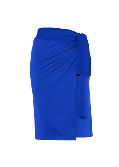 Eres Womens Short Sarong In Blue