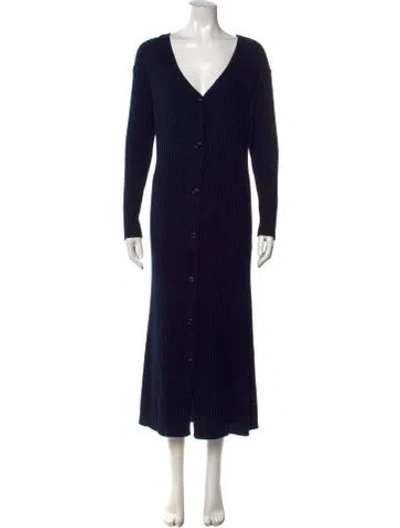 Pre-owned Eres Wool Long Dress In Blue