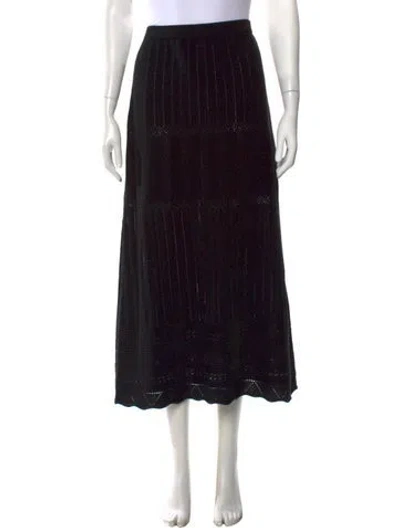 Pre-owned Eres Wool Long Skirt In Black