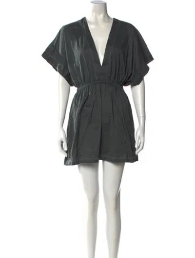 Pre-owned Eres Wool Mini Dress In Gray