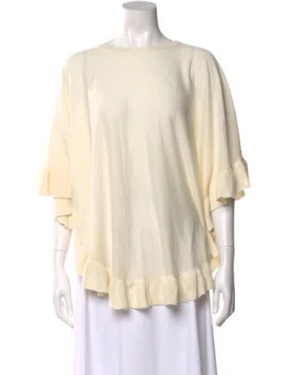 Pre-owned Eres Wool Scoop Neck Sweater In Neutral