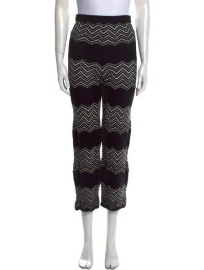 Pre-owned Eres Wool Straight Leg Pants In Black