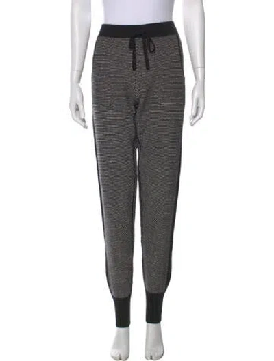 Pre-owned Eres Wool Striped Sweatpants In Black