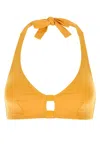 Eres 黄色弹力尼龙漂浮比基尼上衣 In Yellow