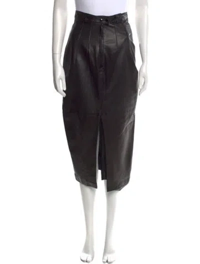 Pre-owned Erez Midi Length Skirt In Black