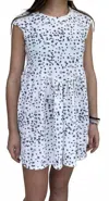 Erge Girl's Abstract Star Dress In White In Multi