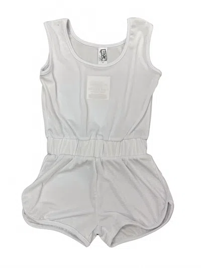 Erge Girl's Slinky Knit Onesie In White