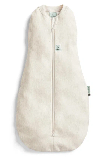 Ergopouch 0.2 Tog Organic Cotton Cocoon Swaddle Sack In Oatmeal Marle