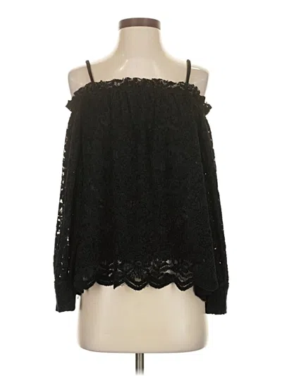 Pre-owned Eri + Ali 3/4 Sleeve Blouse In Black