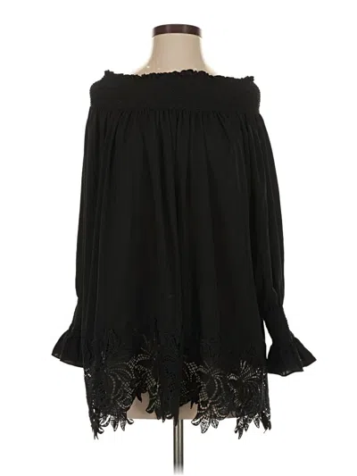 Pre-owned Eri + Ali 3/4 Sleeve Blouse In Black