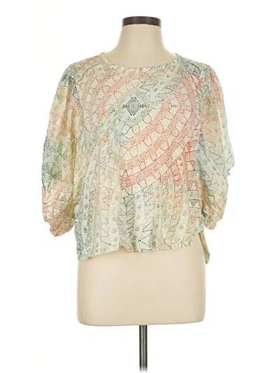 Pre-owned Eri + Ali 3/4 Sleeve Blouse In Green