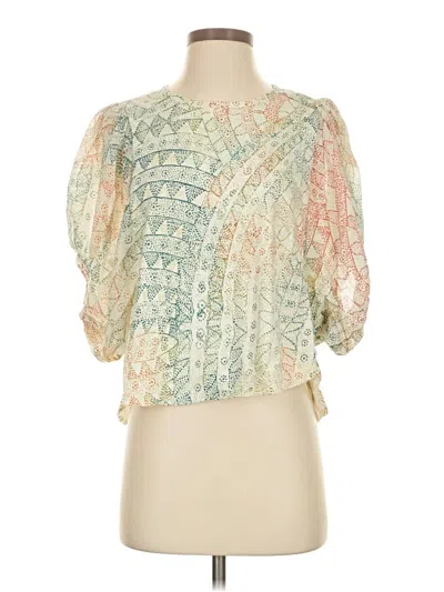 Pre-owned Eri + Ali 3/4 Sleeve Blouse In Green