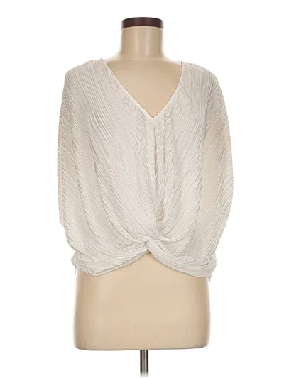 Pre-owned Eri + Ali 3/4 Sleeve Blouse In Ivory