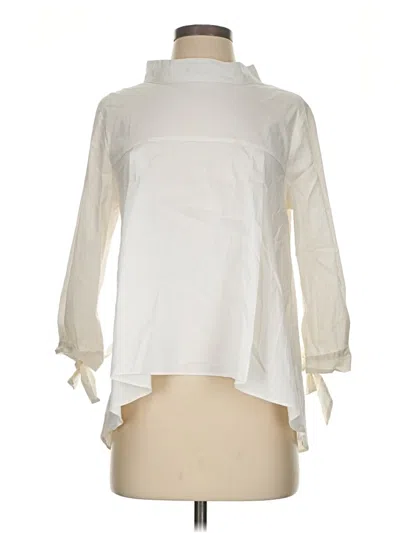 Pre-owned Eri + Ali 3/4 Sleeve Blouse In White