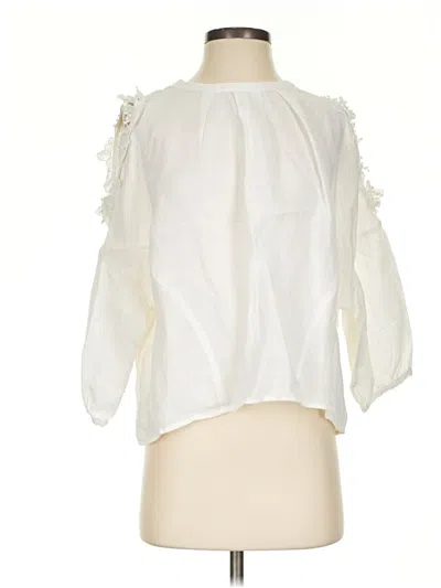 Pre-owned Eri + Ali 3/4 Sleeve Blouse In White