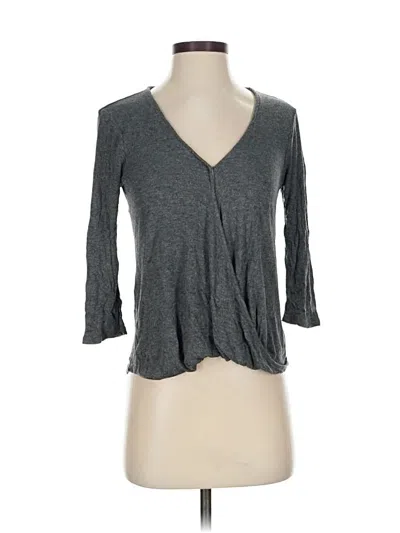 Pre-owned Eri + Ali 3/4 Sleeve T-shirt In Gray