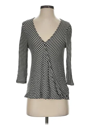 Pre-owned Eri + Ali 3/4 Sleeve Top Gray Sweetheart Neckline Tops