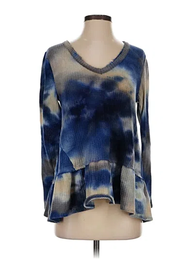 Pre-owned Eri + Ali 3/4 Sleeve T-shirt In Blue