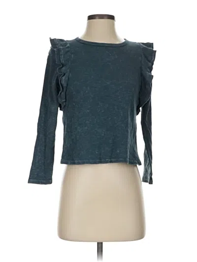 Pre-owned Eri + Ali 3/4 Sleeve T-shirt In Teal