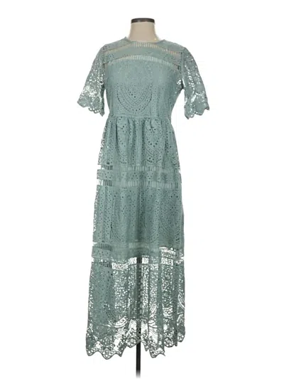 Pre-owned Eri + Ali Casual Dress In Teal