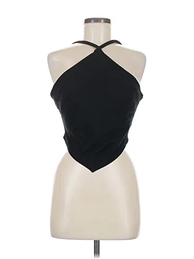 Pre-owned Eri + Ali Halter Top Black Halter Neckline Tops