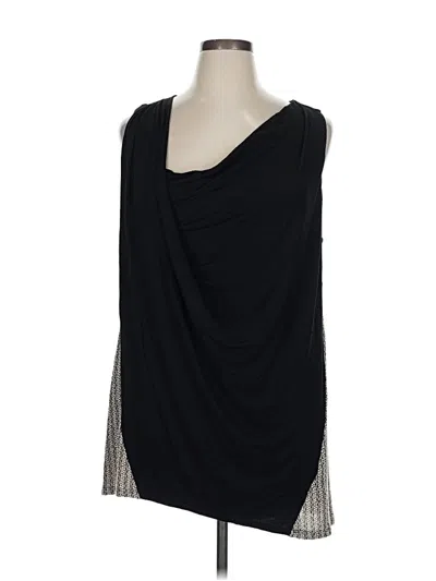 Pre-owned Eri + Ali Long Sleeve Top Black Cowl Neck Tops