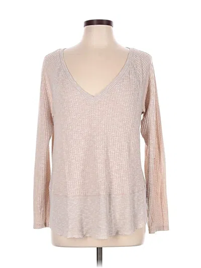 Pre-owned Eri + Ali Long Sleeve T-shirt In Tan