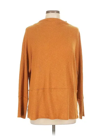 Pre-owned Eri + Ali Long Sleeve Turtleneck In Brown