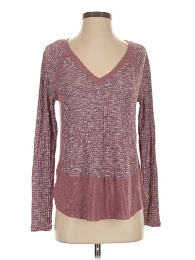 Pre-owned Eri + Ali Pullover Sweater In Burgundy