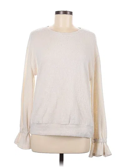 Pre-owned Eri + Ali Pullover Sweater In White