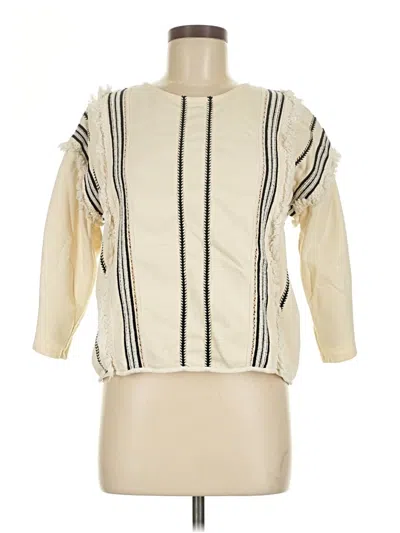 Pre-owned Eri + Ali Pullover Sweater In White