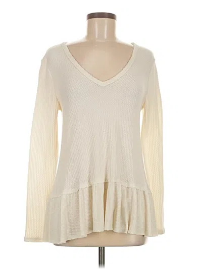 Pre-owned Eri + Ali Pullover Sweater In White