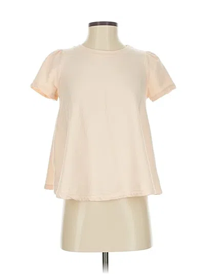 Pre-owned Eri + Ali Short Sleeve Top Pink Crew Neck Tops