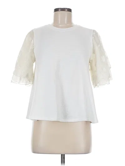 Pre-owned Eri + Ali Short Sleeve T-shirt In White