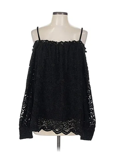 Pre-owned Eri + Ali Sleeveless Blouse In Black