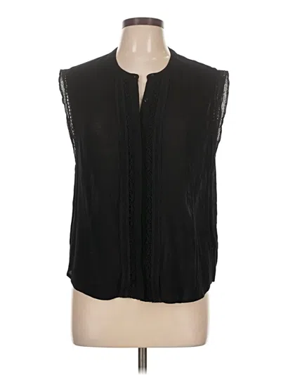 Pre-owned Eri + Ali Sleeveless Blouse In Black
