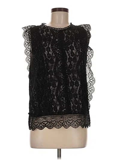 Pre-owned Eri + Ali Sleeveless Blouse In Black