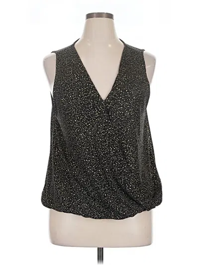 Pre-owned Eri + Ali Sleeveless Blouse In Black