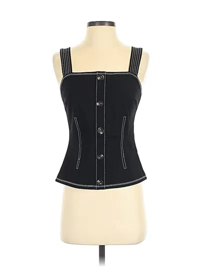 Pre-owned Eri + Ali Sleeveless Blouse In Black